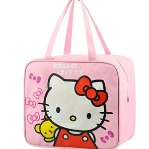 NWT Hello Kitty by Sanrio Large Lunch Box for Girls Adults Light PINK